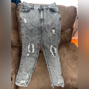 SHEIN Black Denim Shorts